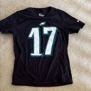 Nike Men's Black and Teal Sports Jersey